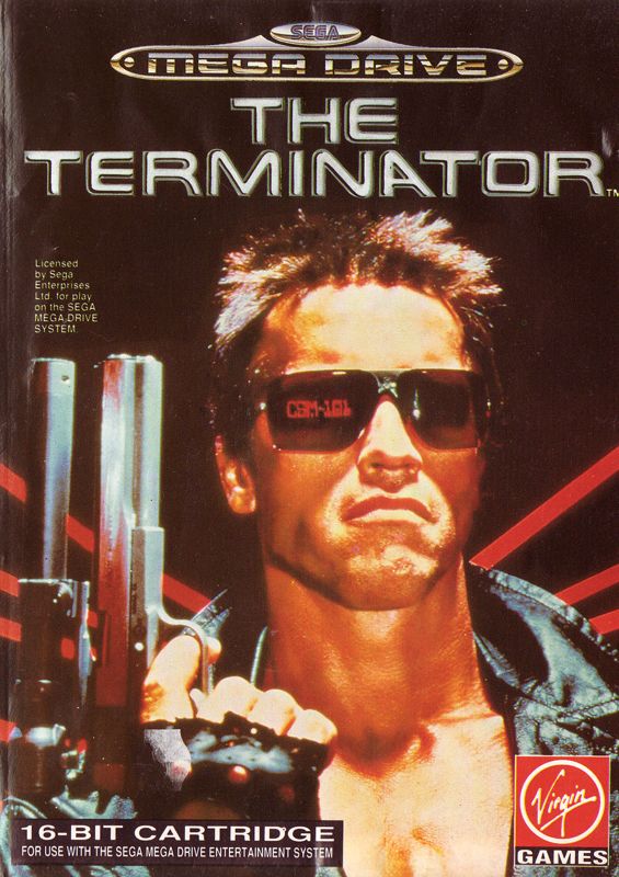 The Terminator box art for Sega Mega Drive